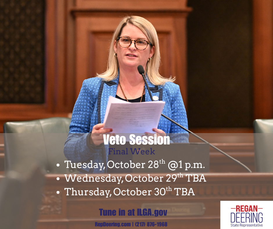 Deering Gears up for the Second Week of Veto Session