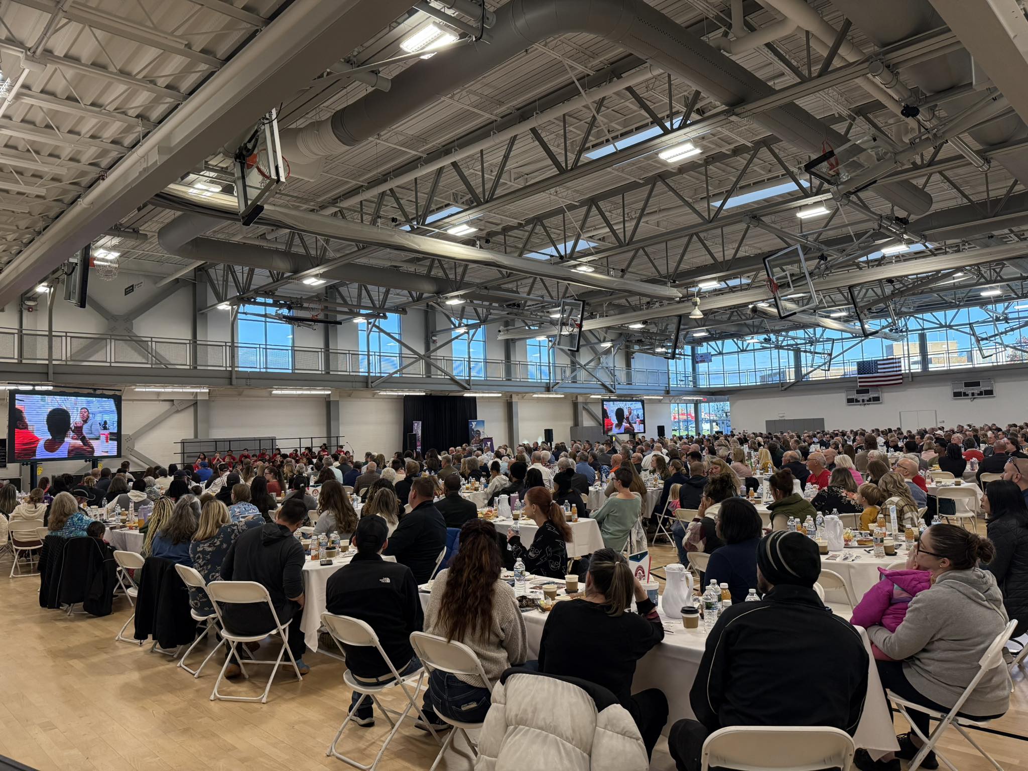 Deering Attends The Bloomington Normal YMCA Strong Kids Breakfast